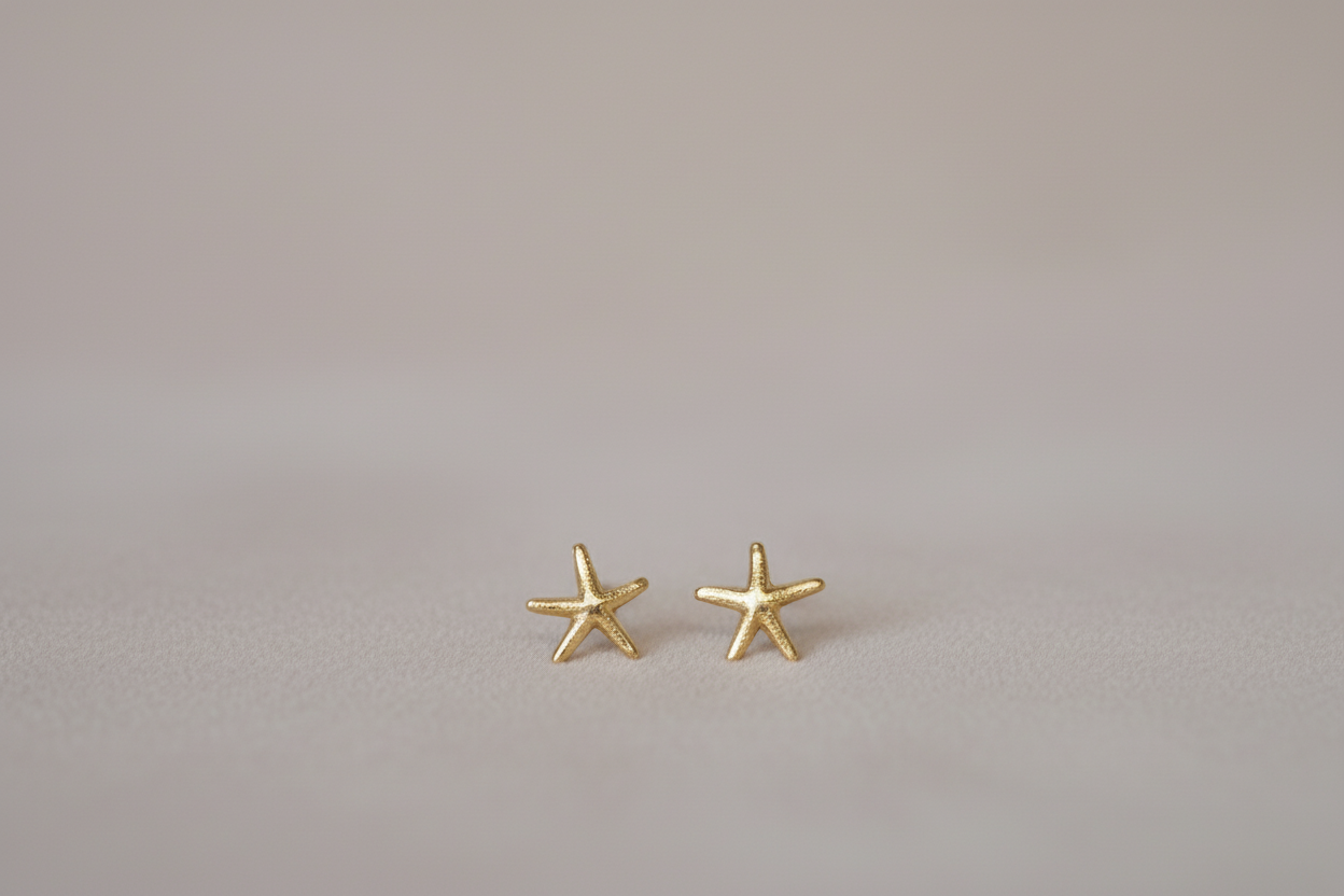 Baby Starfish Stud Earrings