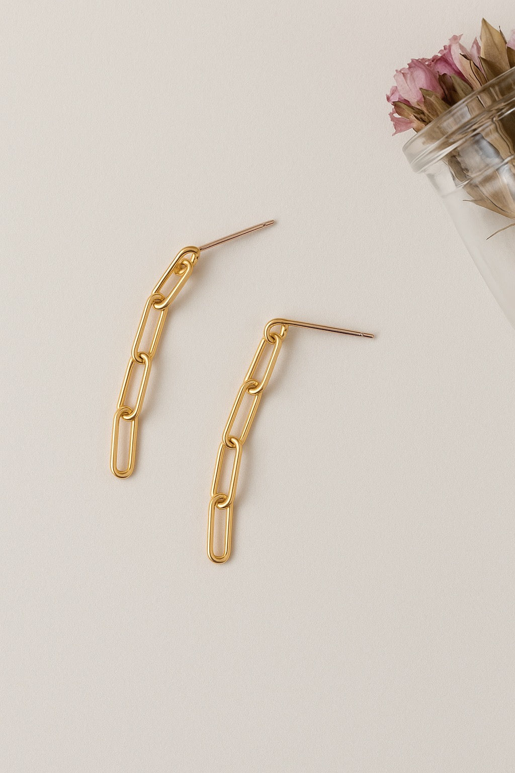 Just Me Link Chain Earrings