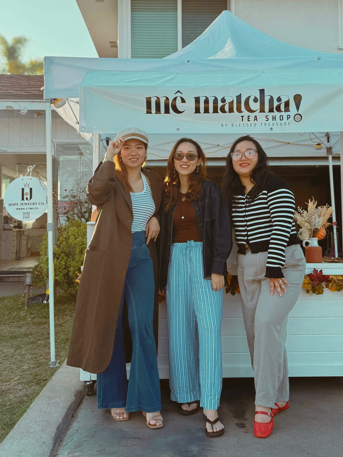 Hope Jewelry Co. and Me Matcha collaboration event in Midway City featuring handcrafted jewelry and artisan matcha