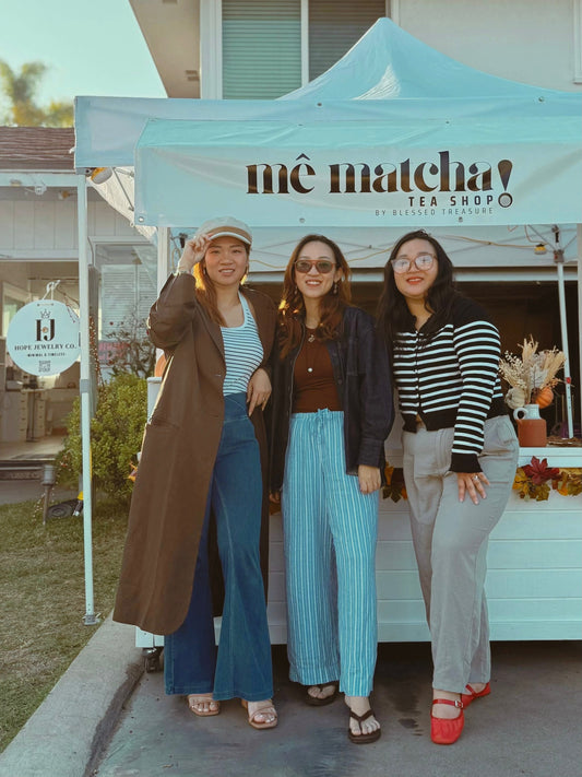 Hope Jewelry Co. and Me Matcha collaboration event in Midway City featuring handcrafted jewelry and artisan matcha