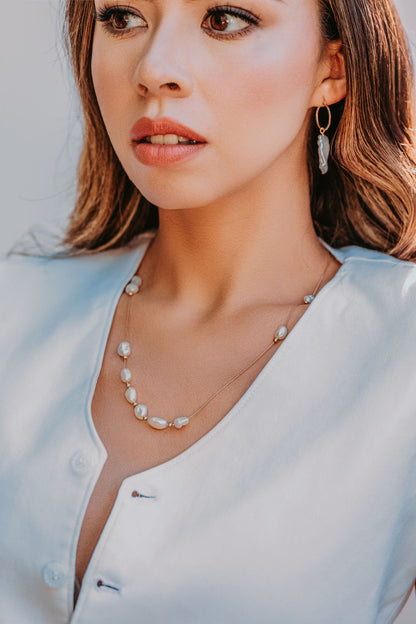 The Cloudy Day Hoop Earrings