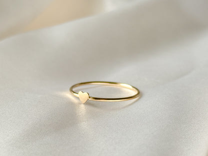 Little Heart Gold Ring