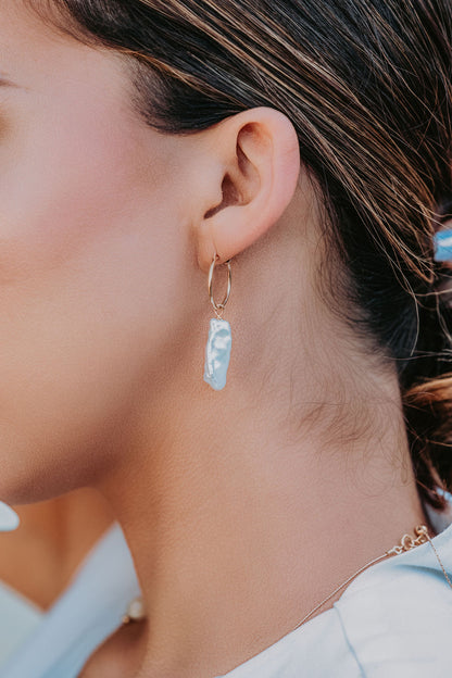 The Cloudy Day Hoop Earrings