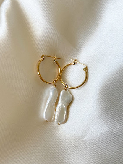 The Cloudy Day Hoop Earrings
