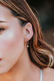 The Golden Drop Hoop Earrings