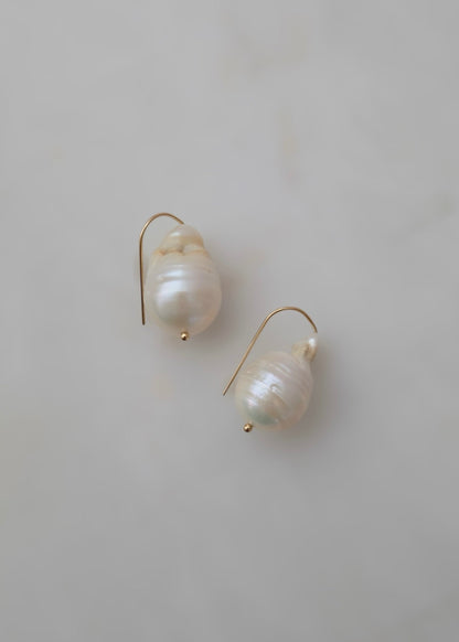 Seafoam Pearl Earrings