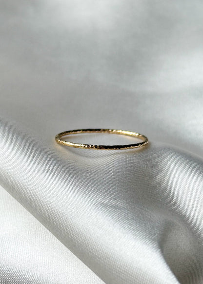 Sparkling Gold Stackable Ring