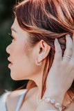 The White Sand Hoop Earrings