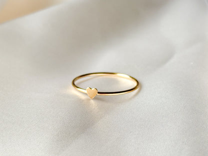Little Heart Gold Ring