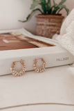 The White Sand Hoop Earrings