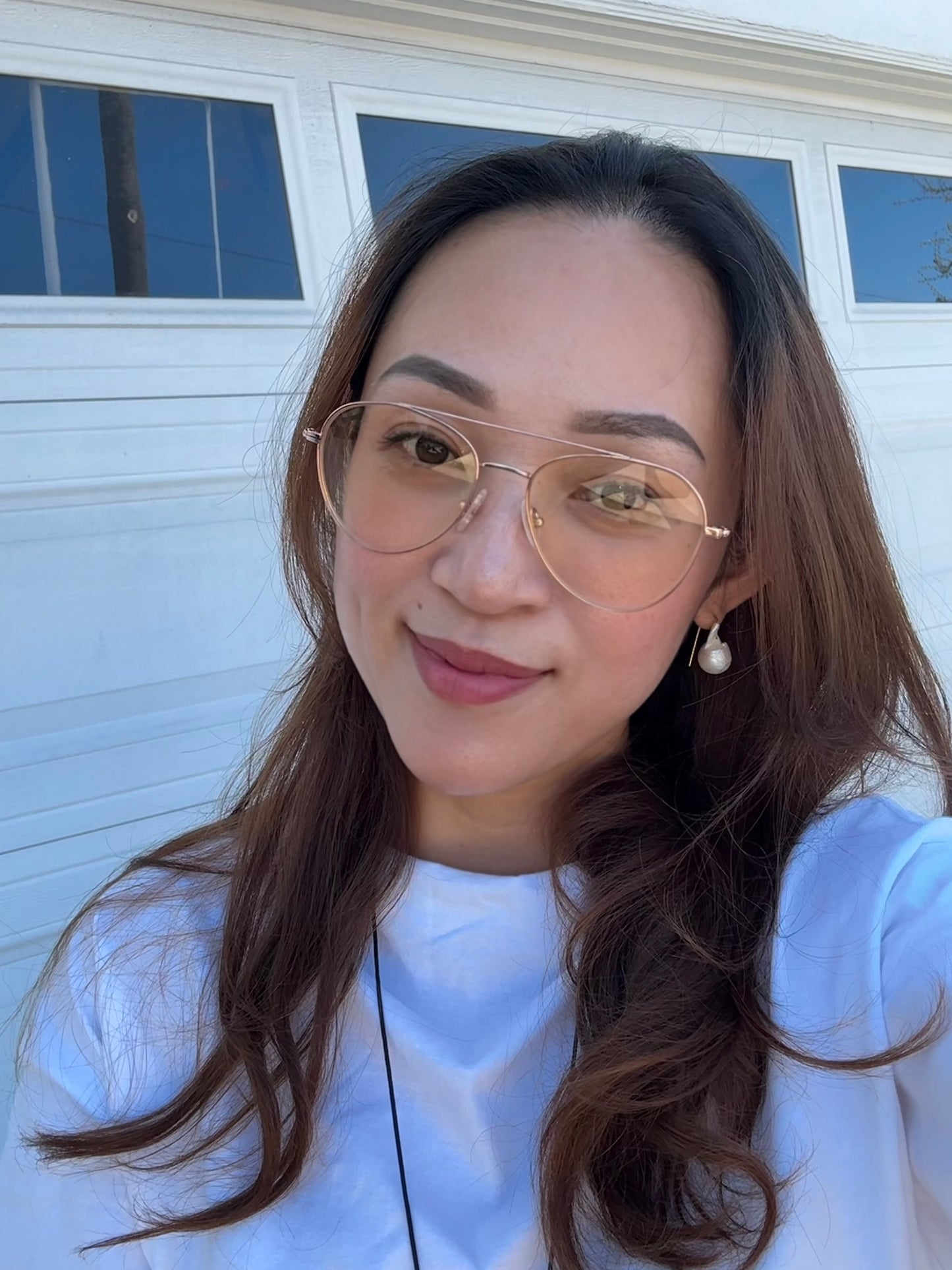 Seafoam Pearl Earrings