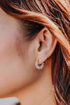 The White Sand Hoop Earrings