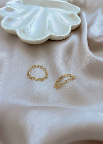 The Chic Gold Chain Ring