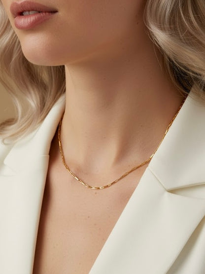 Dainty Rolo Box Layer Necklace