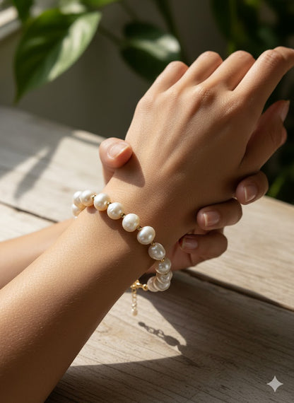 Wisdom Pearl & Bead Bracelet