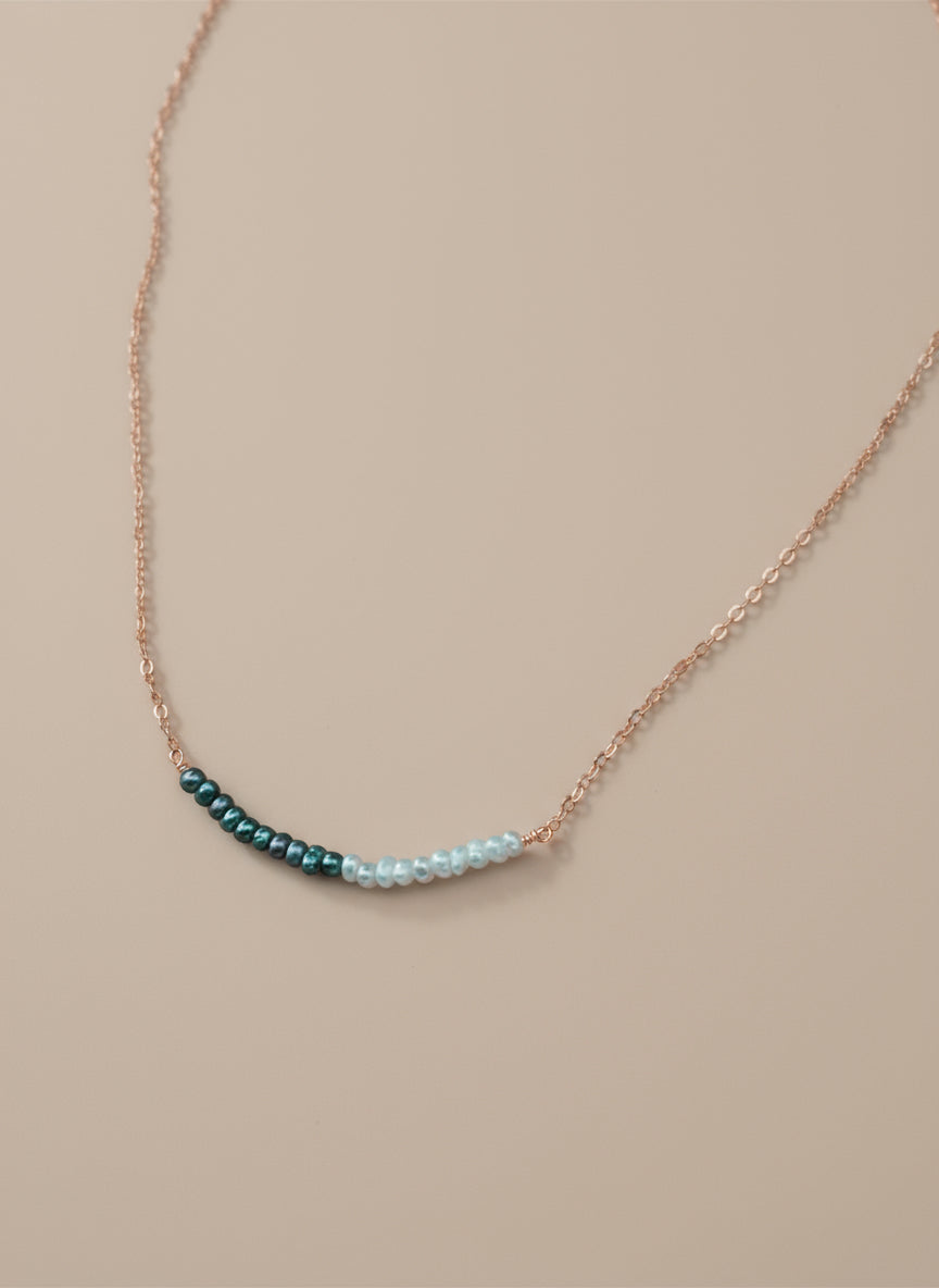 Living Stream Pearl Necklace