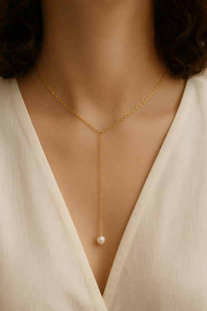 The Joy Pearl Drop Necklace