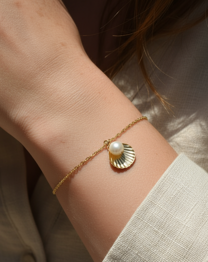 Calico Sea Shell Bracelet