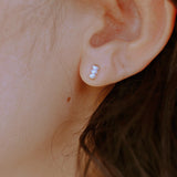 Mini Pearl Bar Earrings