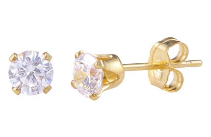 Diamond Stud Earrings (3 Colors)