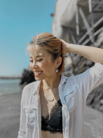 Hana Fresh Pearl Choker Necklace