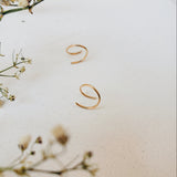 Tiny Wire Hoop Earrings