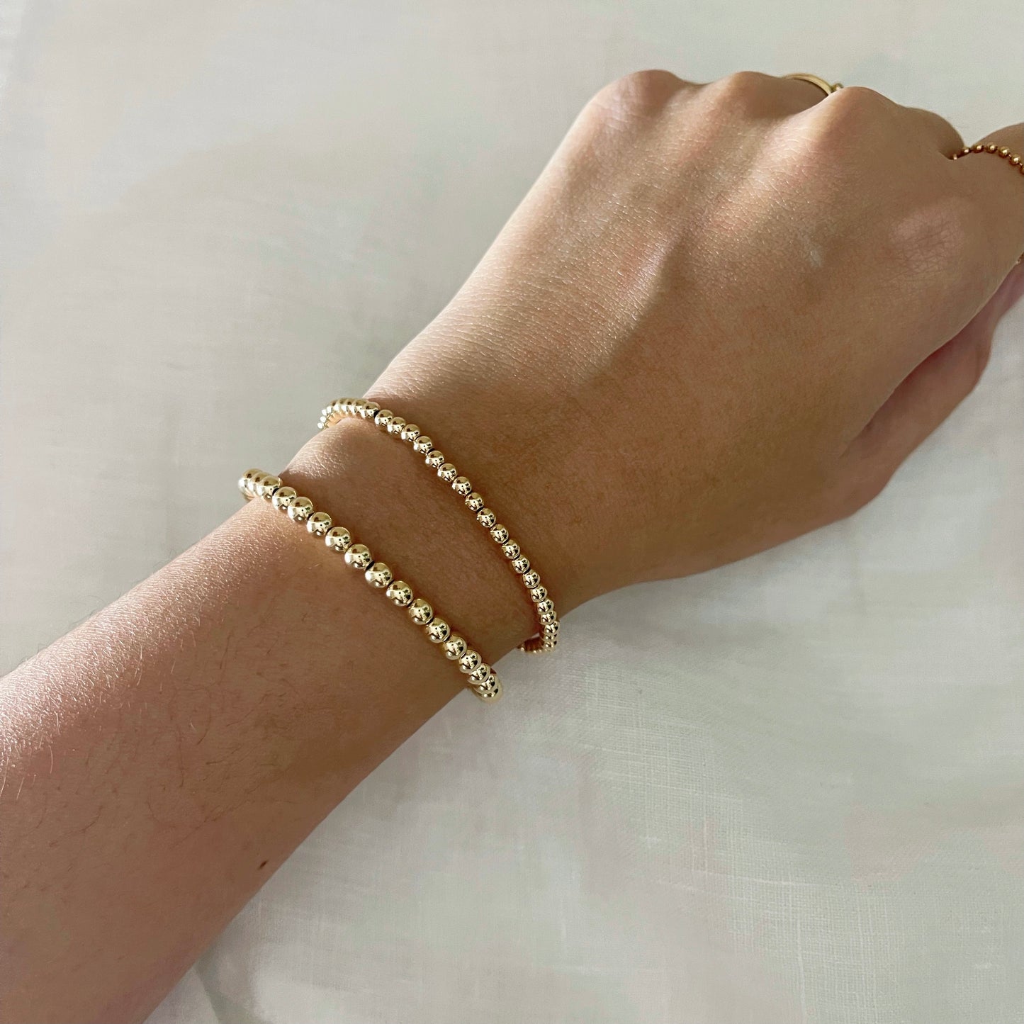 Gold Bead Bracelet