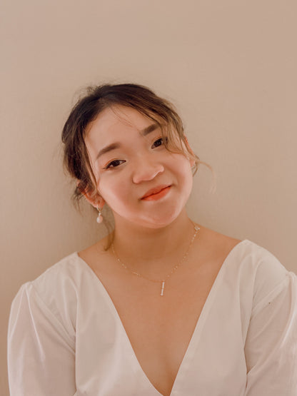 Be Yourself Pearl Hoop Earrings