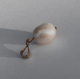 White Round Pearl Necklace Charm