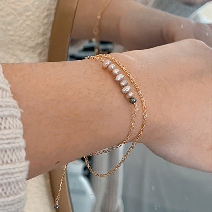 Lilac Pearl Bracelet