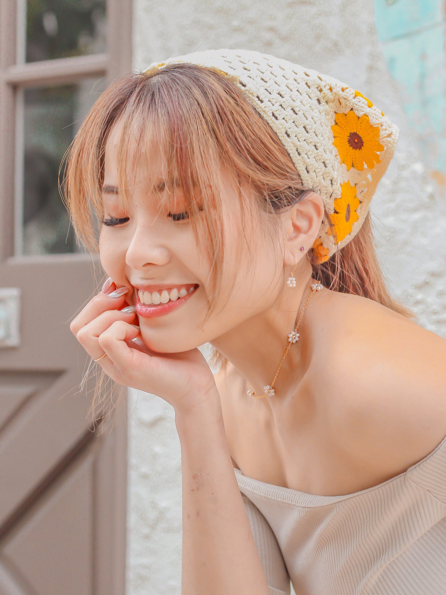 SHASTA Daisy Pearl Earrings