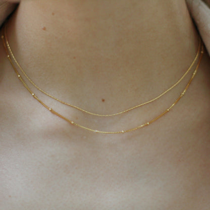 Thin Snake Chain Layer Necklace
