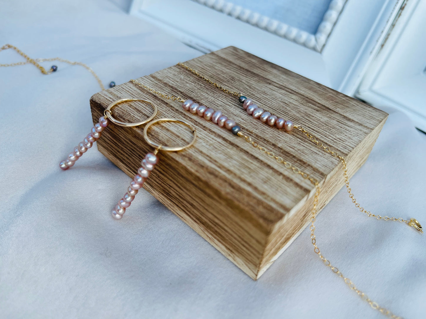 Forever Love Lilac Pearl Choker Necklace