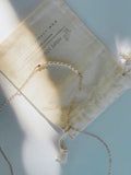 Fresh Pearl Bar Necklace