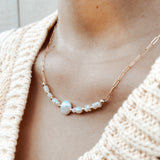 Crown Me Pearl Chain Necklace