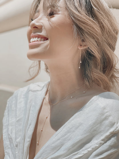 Heart Dropping Pearl Earrings