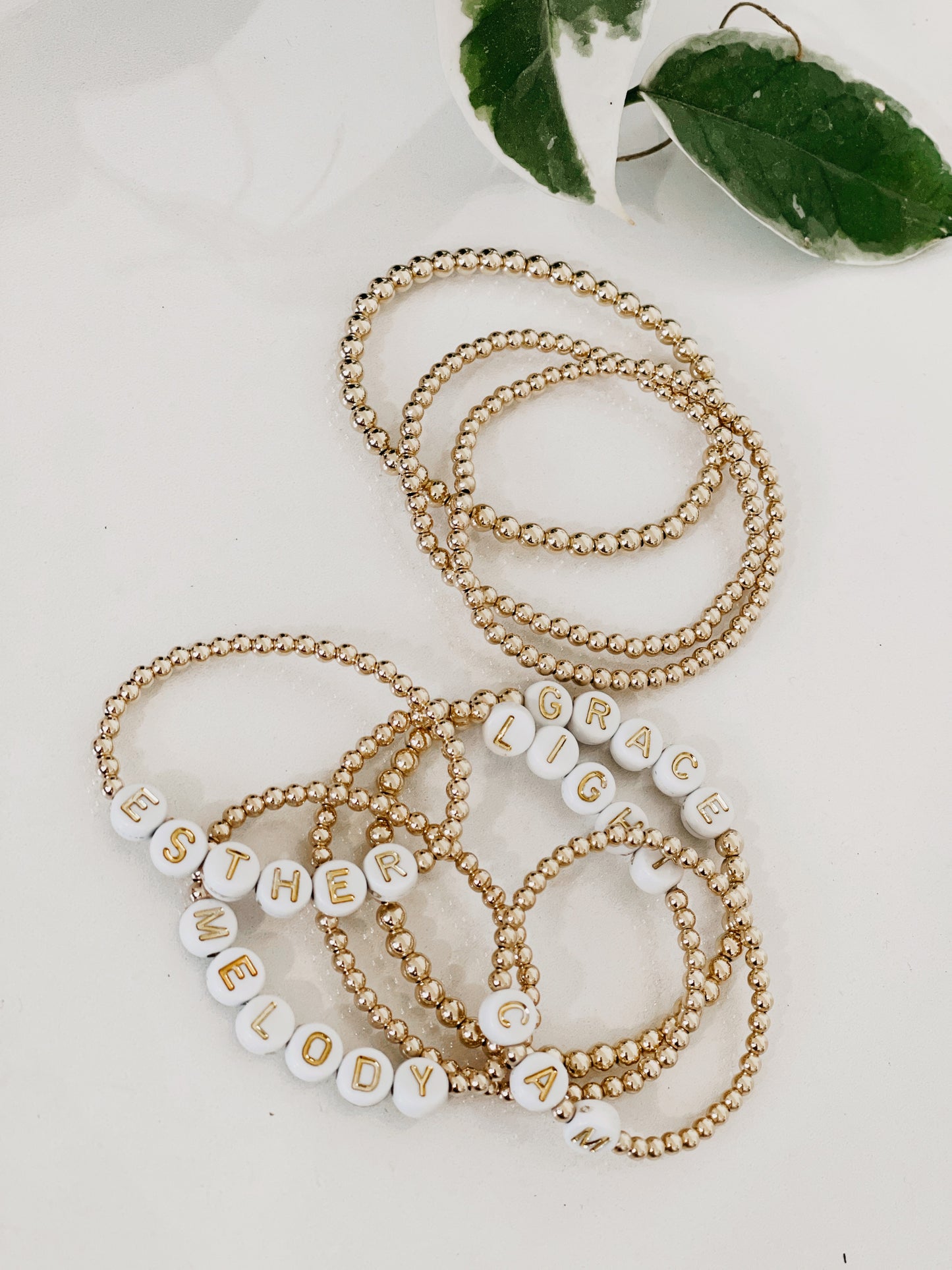 Gold Bead Bracelet