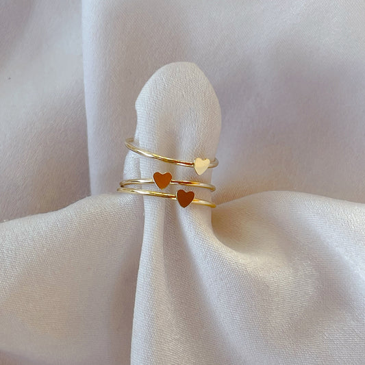 Little Heart Gold Ring