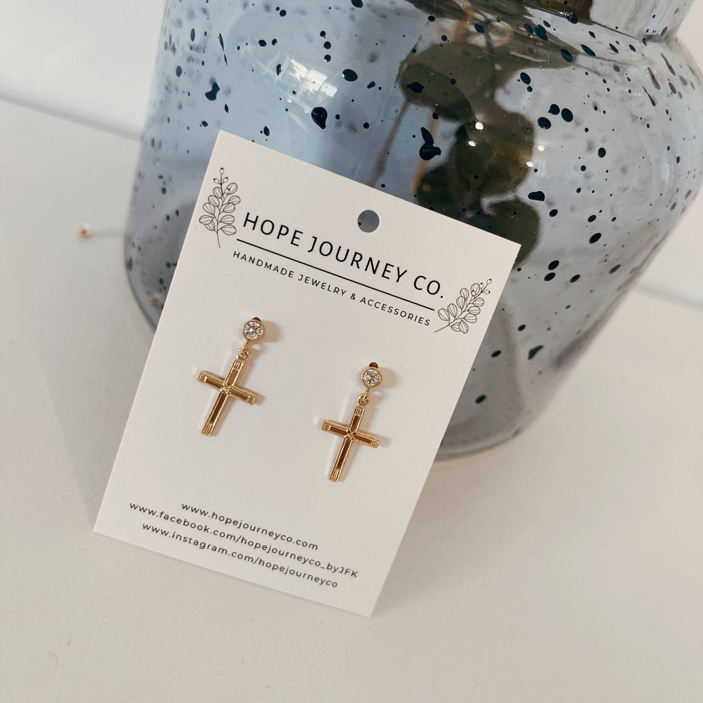 Carry Me Cross Earrings